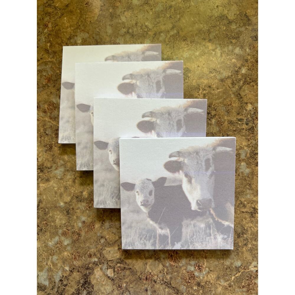 Cow Love Post It Sticky Notes